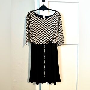PerSeption XL Concept Mid Length Chevron Dress